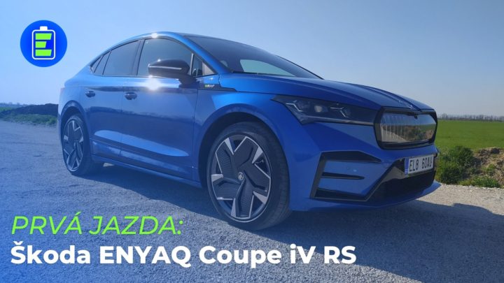 PRVÁ JAZDA: Elektromobil Škoda ENYAQ Coupe iV RS. 3x naj pre Škodovku.