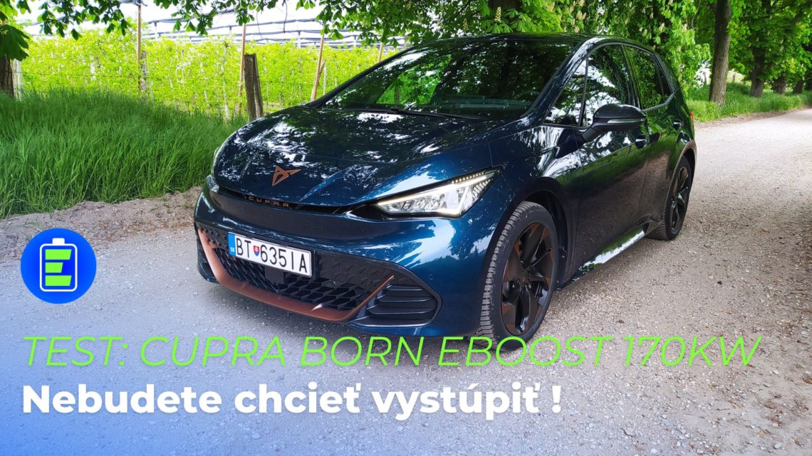 TEST: Elektromobil Cupra Born eBoost 170kW.