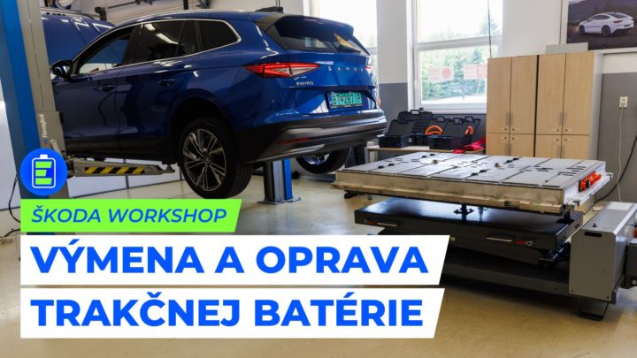 Škoda Enyaq iV: výmena a oprava trakčnej batérie na Slovensku.