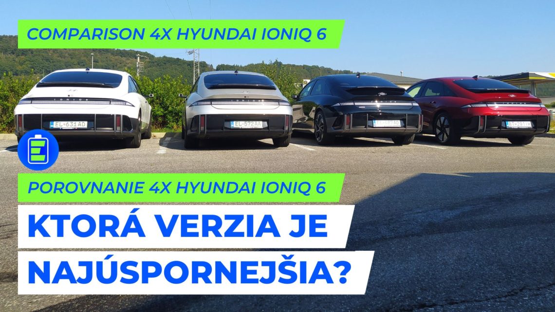 Veľké porovnanie spotreby. Štyri rôzne verzie IONIQ 6 na ceste do Košíc a bez nabíjania? ENG SUB.