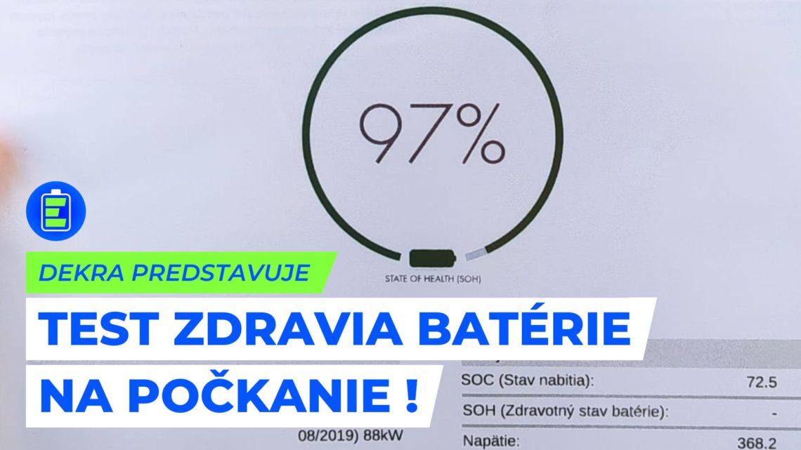 DEKRA predstavuje novú službu. Otestujte si zdravie batérie (SOH) svojho elektromobilu.