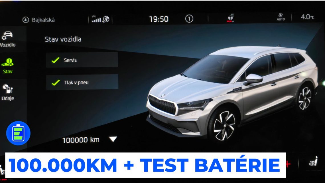 Škoda ENYAQ: 100.000 km za 2 roky. Skúsenosti + test kapacity batérie.