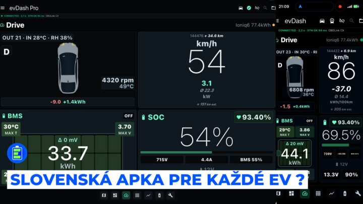 Slovenská aplikácia pre elektromobily: Toto všetko dokáže evDash.